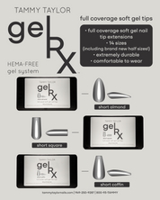 gelRX Starter Kit with Tips, Plexy Stand, Freeze Frame Light and Bold Striper