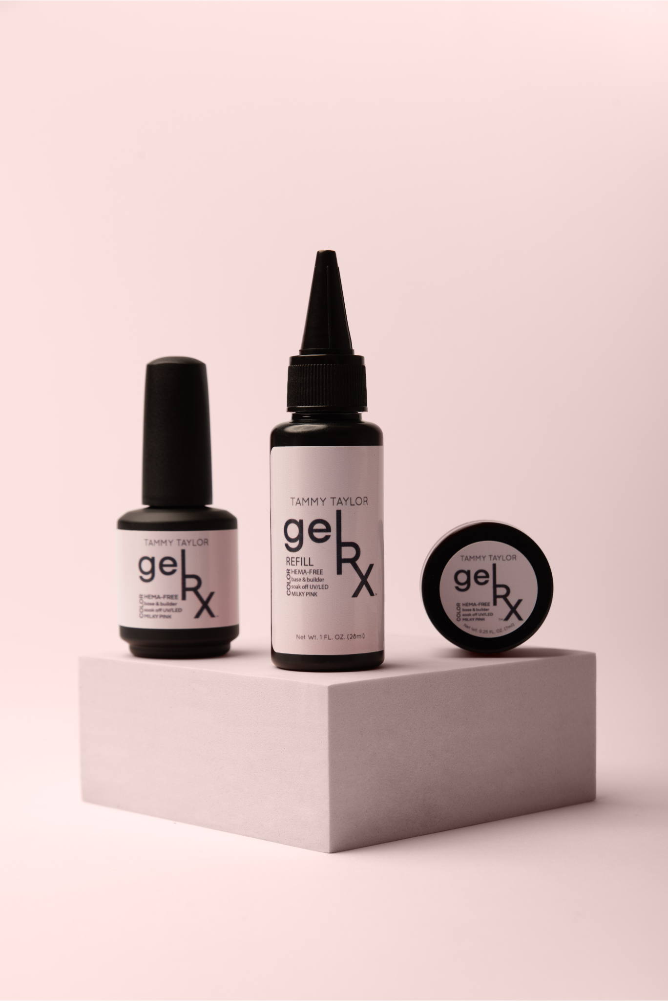 milky pink gelRX color trio
