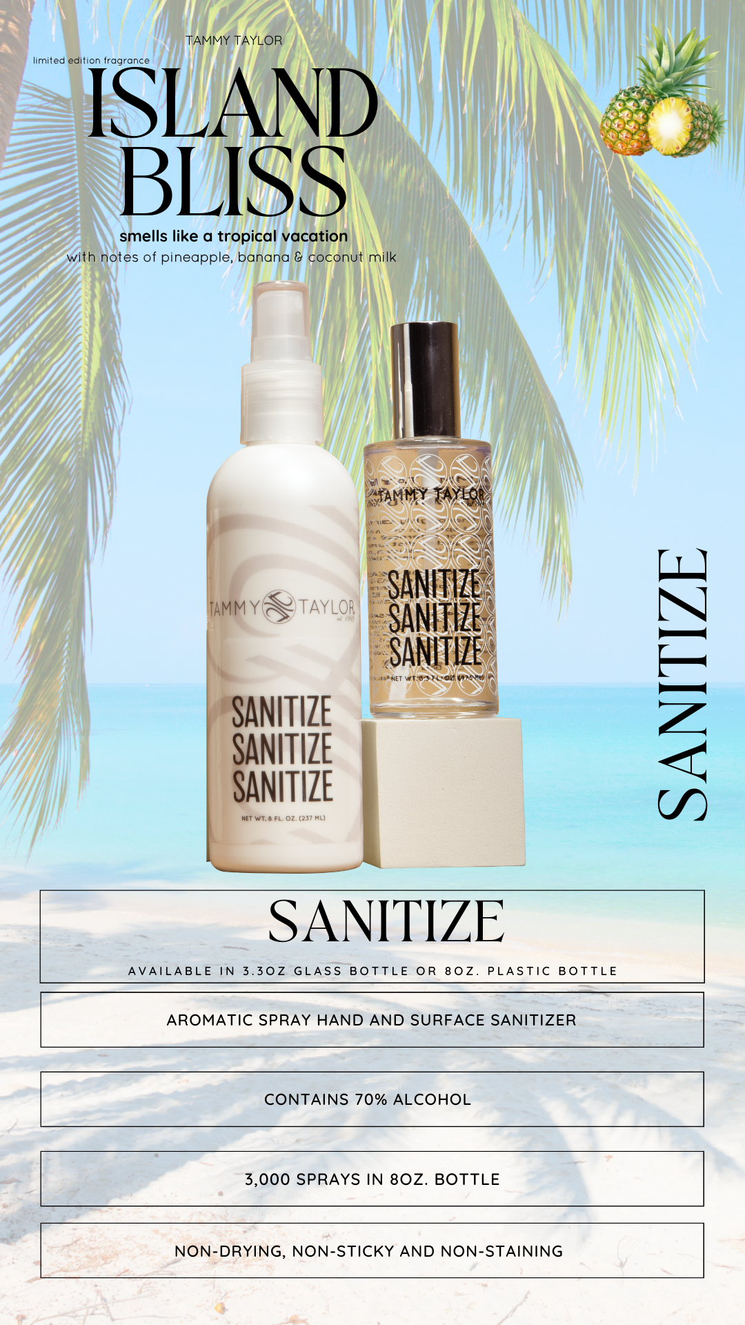 Island Bliss Glass Spray Sanitize