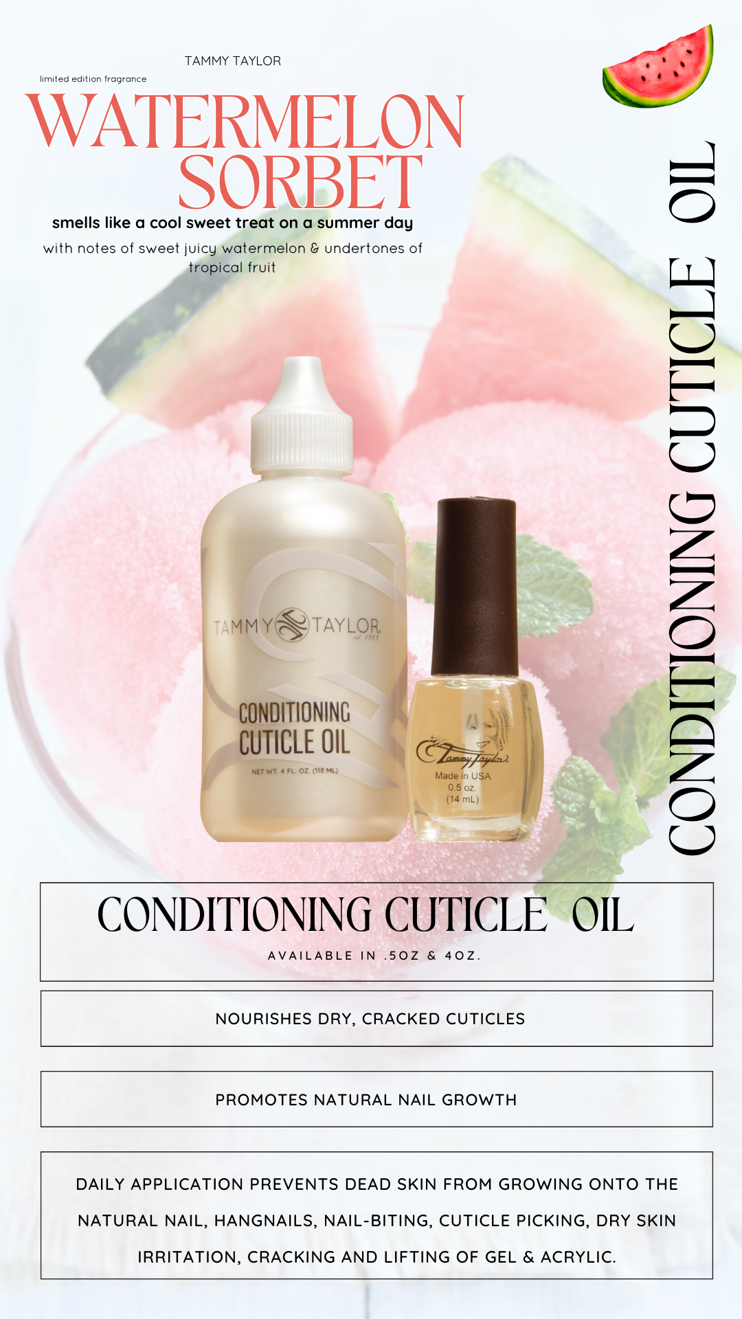 Watermelon Sorbet Cuticle Oil