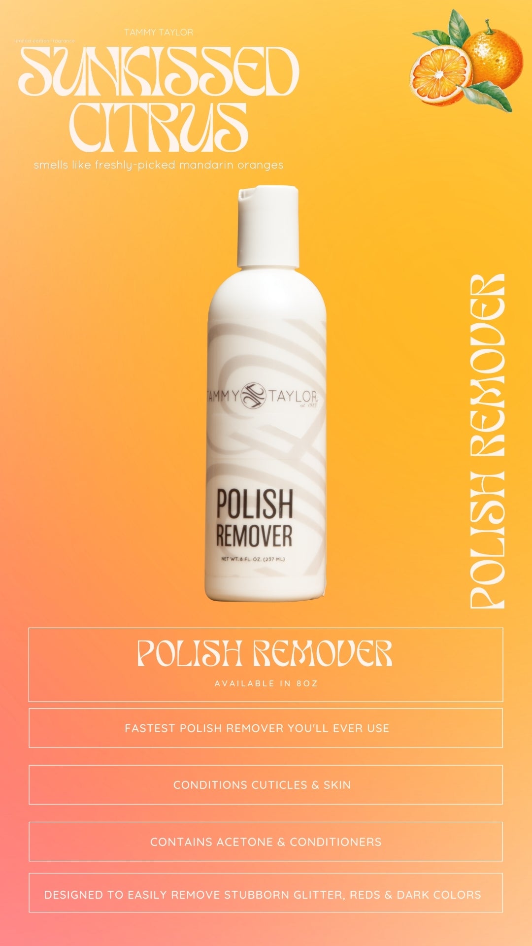 Sunkissed Citrus Polish Remover