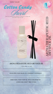 Cotton Candy Swirl Aromatherapeutic Reed Diffuser Oil