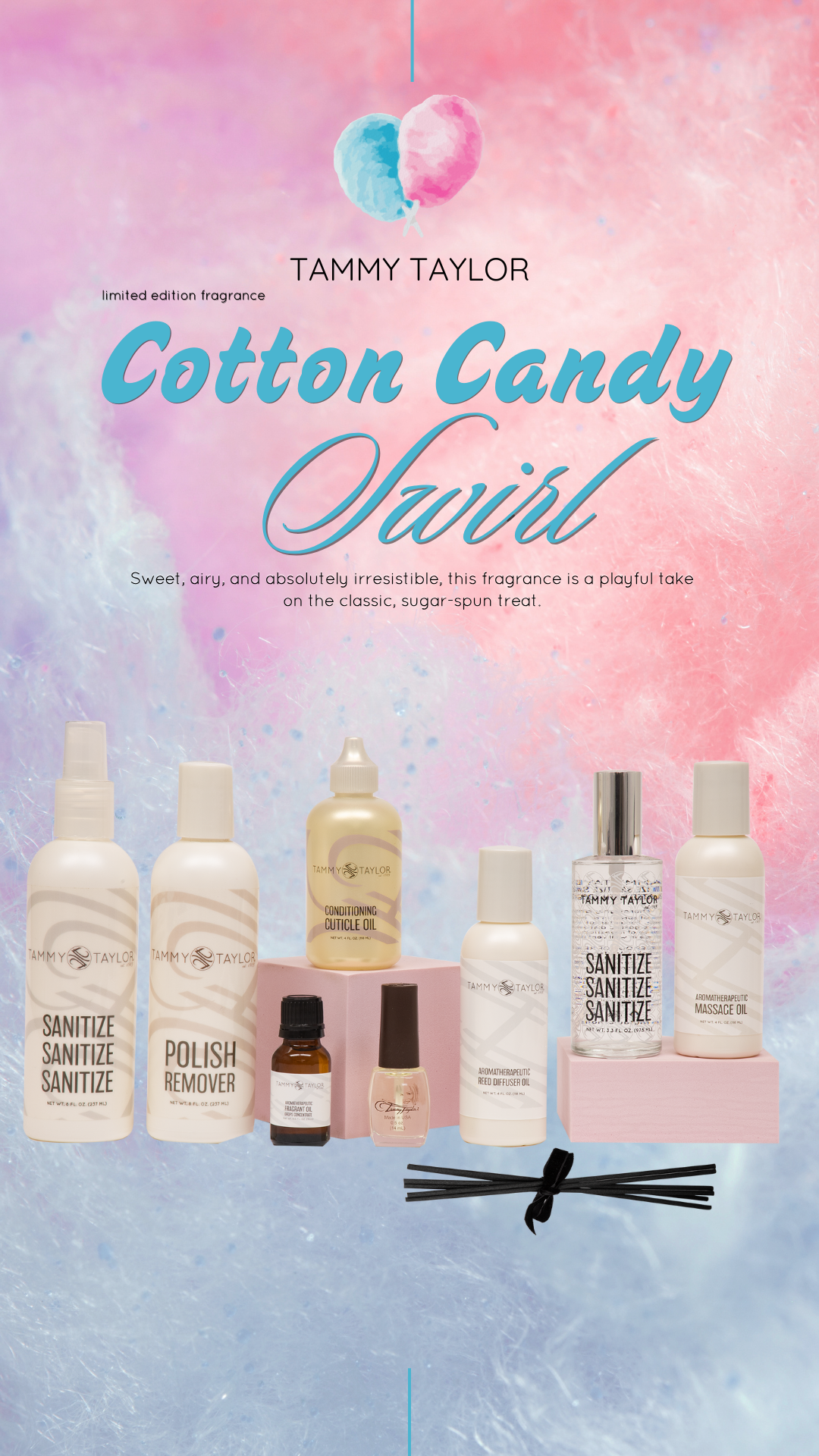 Cotton Candy Swirl Aromatherapeutic Massage Oil