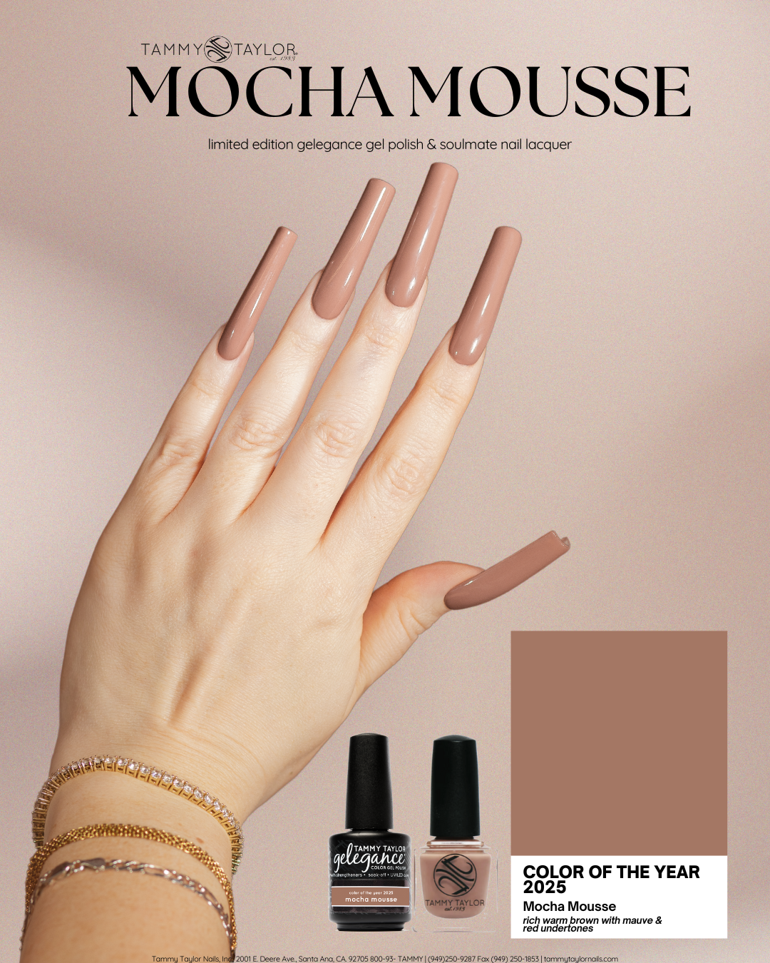 Color Of The Year 2025: Mocha Mousse Nail Lacquer