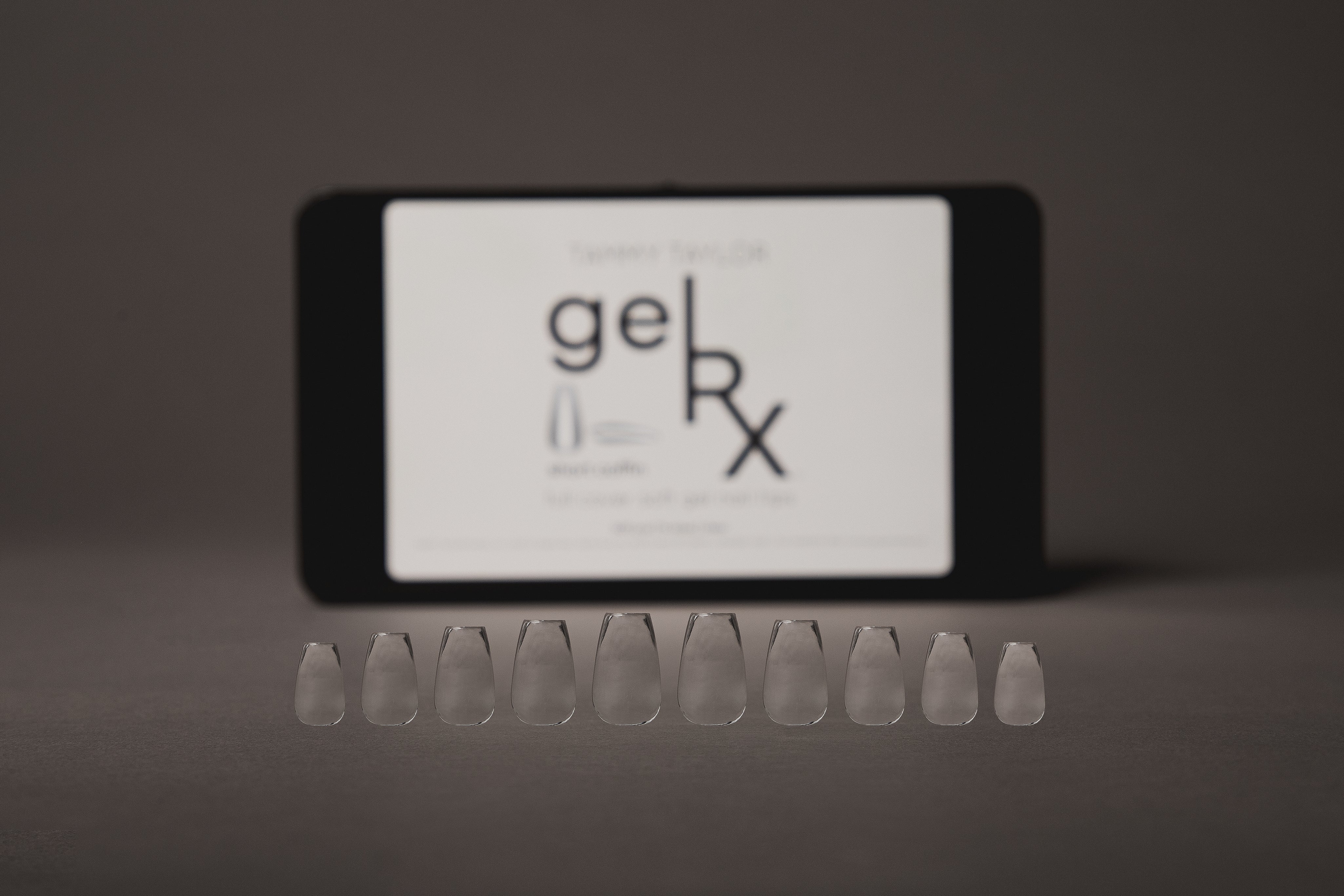 gelRX Short Coffin Soft Gel Full Coverage Nail Tips