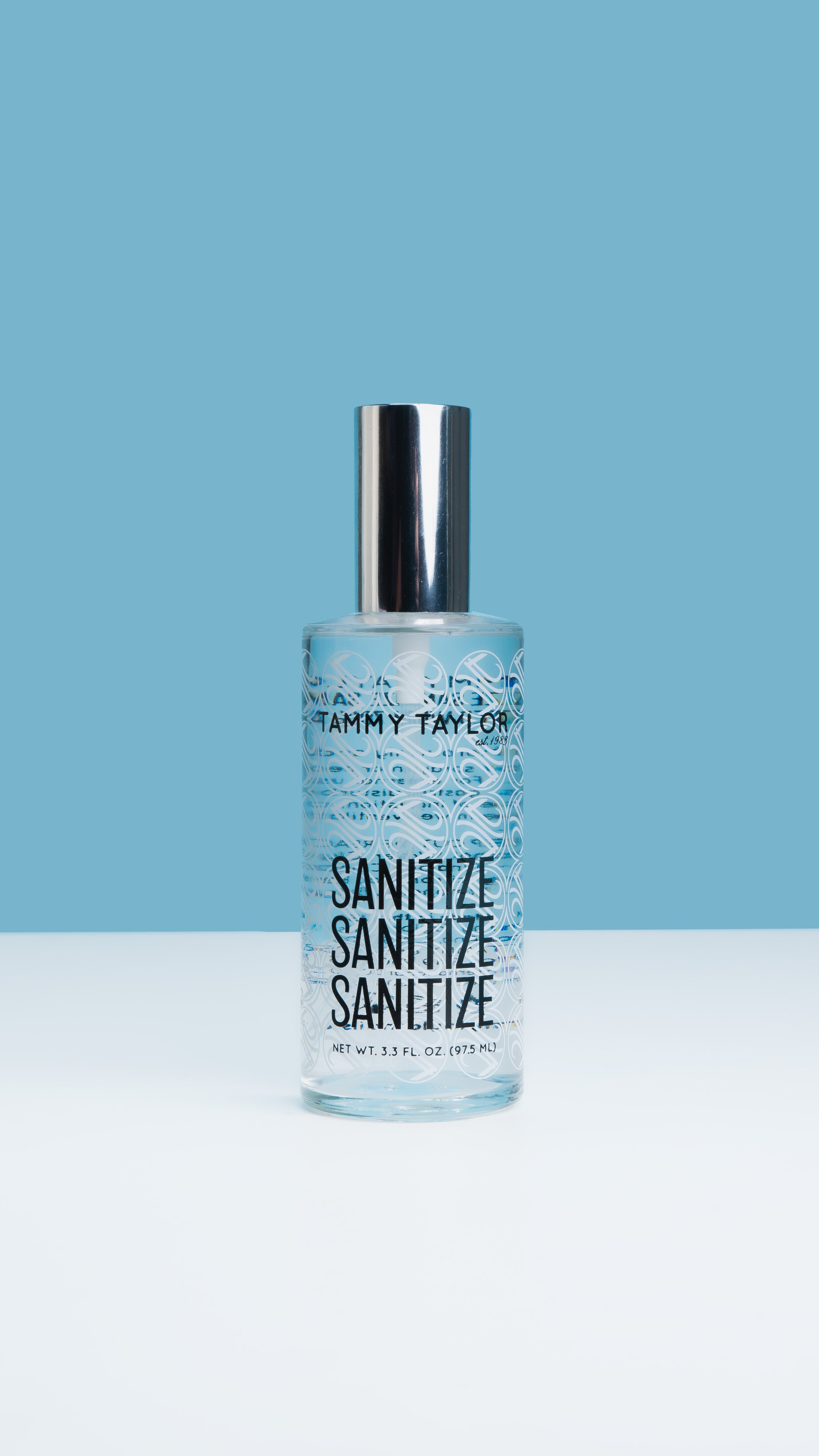 Cotton Candy Swirl Glass Spray Sanitize