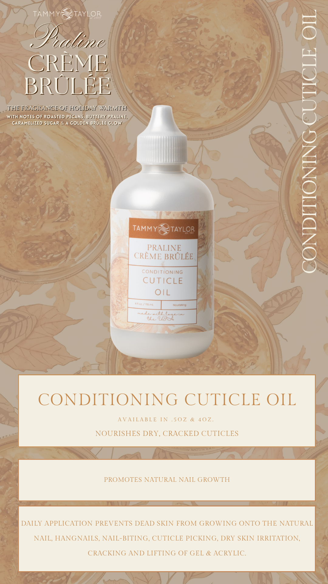 Praline Crème Brûlée Cuticle Oil