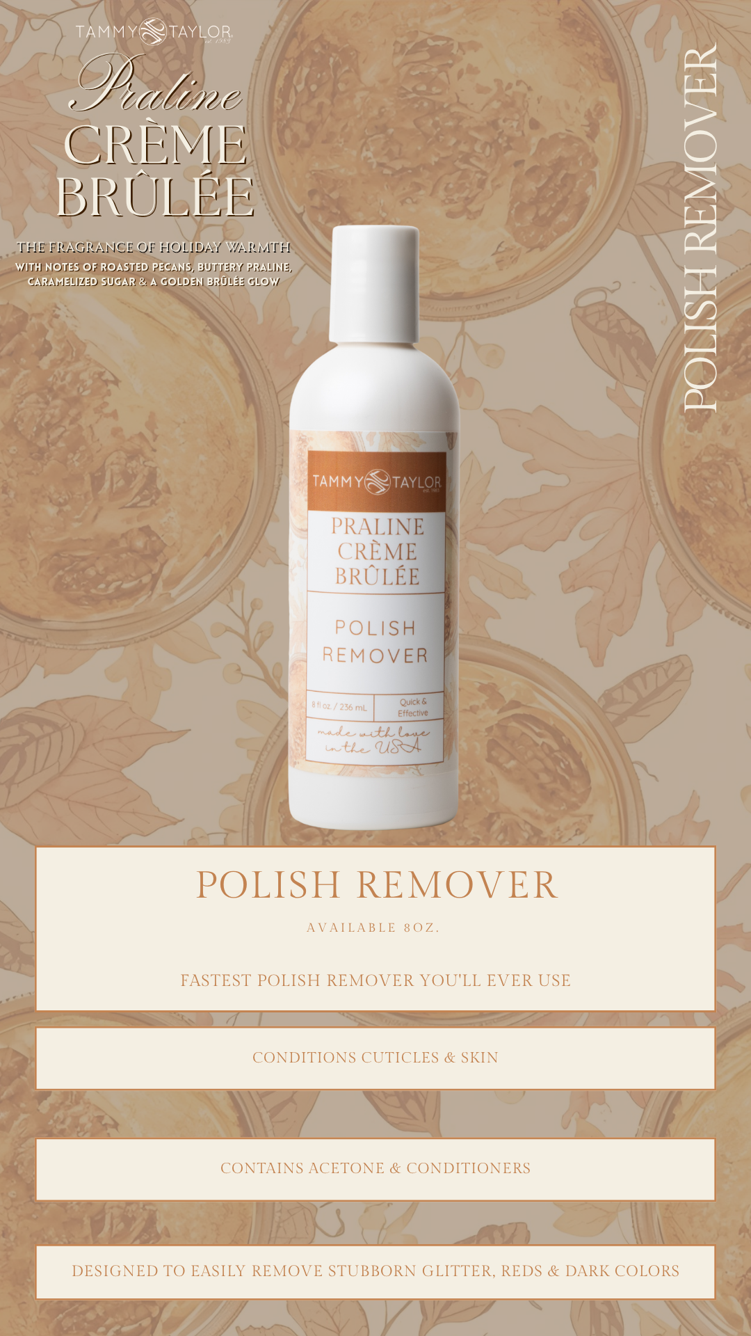 Praline Crème Brûlée Polish Remover
