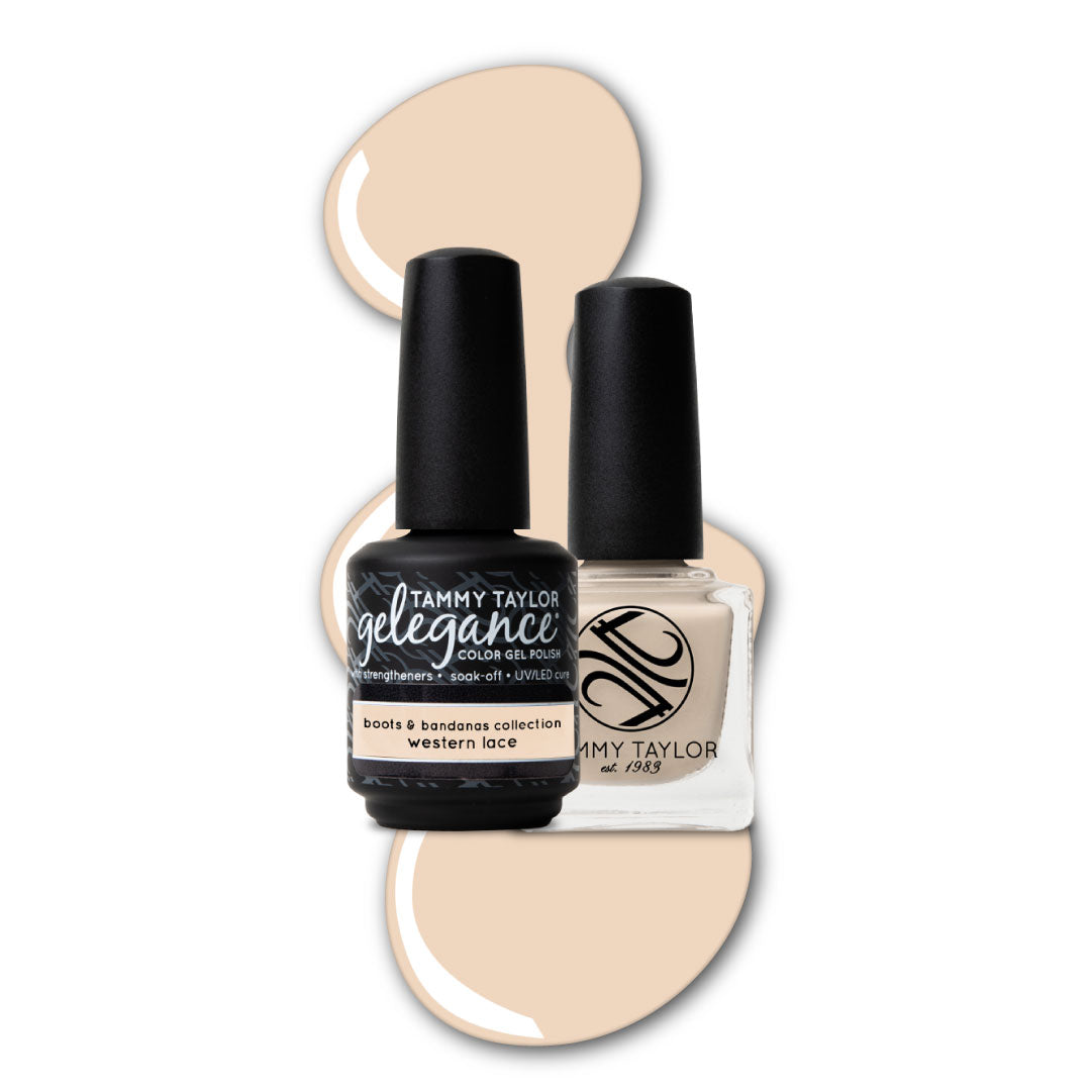 Tammy-Taylor-Boots-and-Bandanas-Collection-Bottles-and-Swatch-20260115-Western-Lace-Gel-Polish-and-Nail-Lacquer.jpg