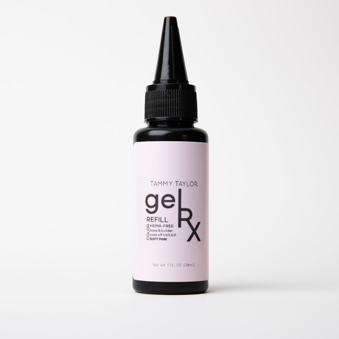soft pink gelRX Color-Base-Builder Refill No-Mess Squeeze Bottle (1 oz)