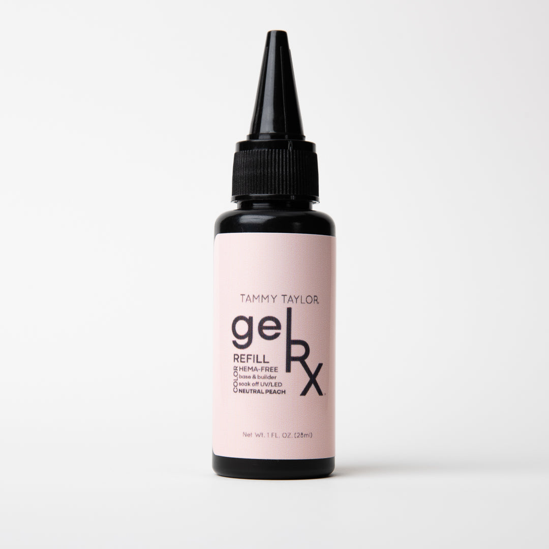 neutral peach gelRX Color-Base-Builder Refill No-Mess Squeeze Bottle (1 oz)