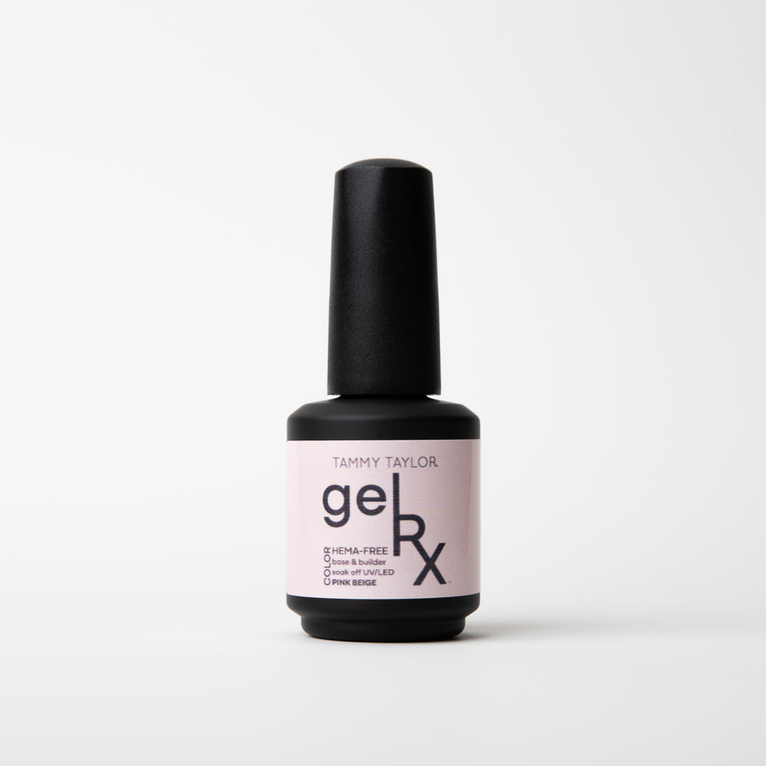 pink beige gelRX Color-Base-Builder Brush-On Bottle ( ½ oz)