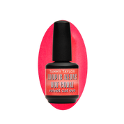 Hot Coral Velvet Cat Eye