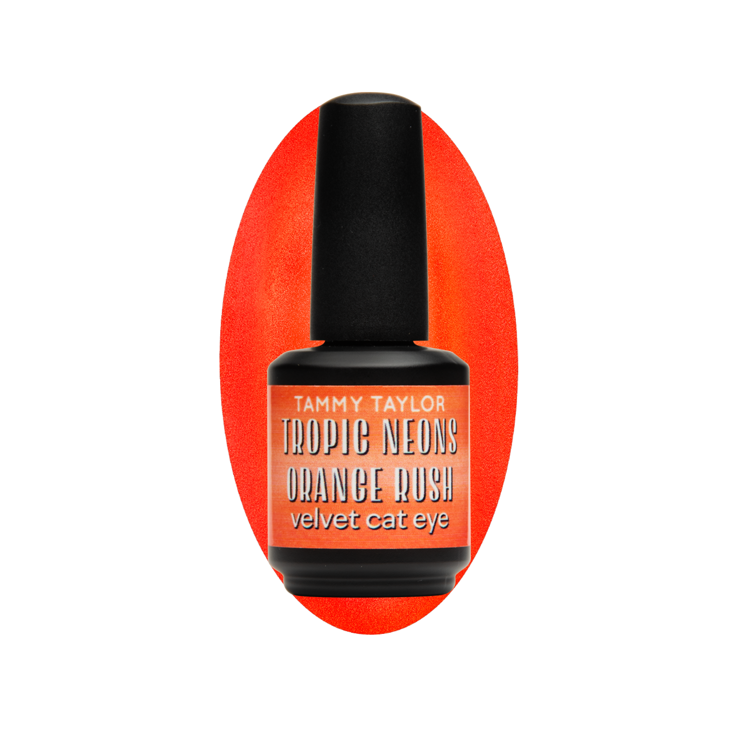 Orange Rush Velvet Cat Eye