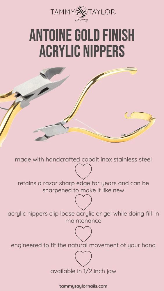Antoine Gold Finish Acrylic Nippers