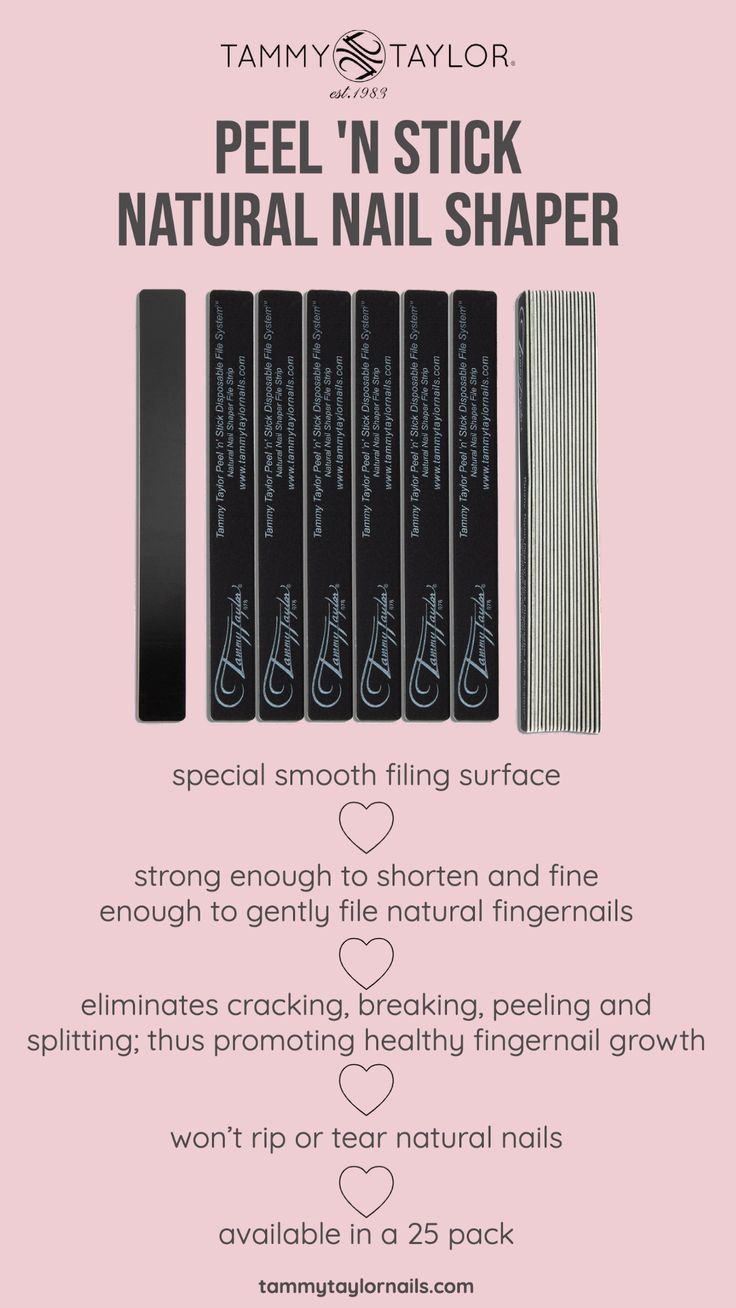Peel 'N Stick Natural Nail Shaper File