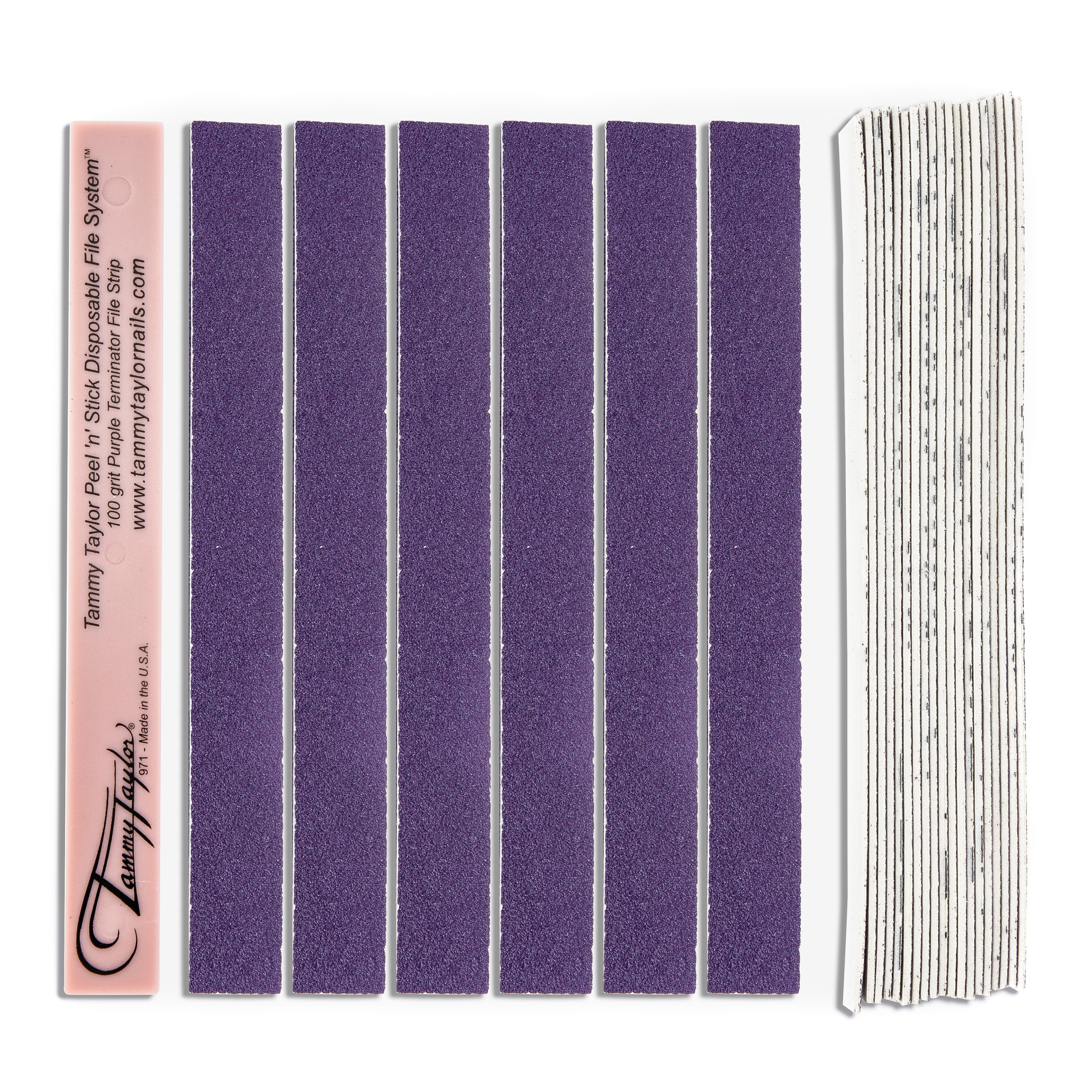 Peel 'N Stick 100 Grit Purple Terminator – Tammy Taylor Nails Professional