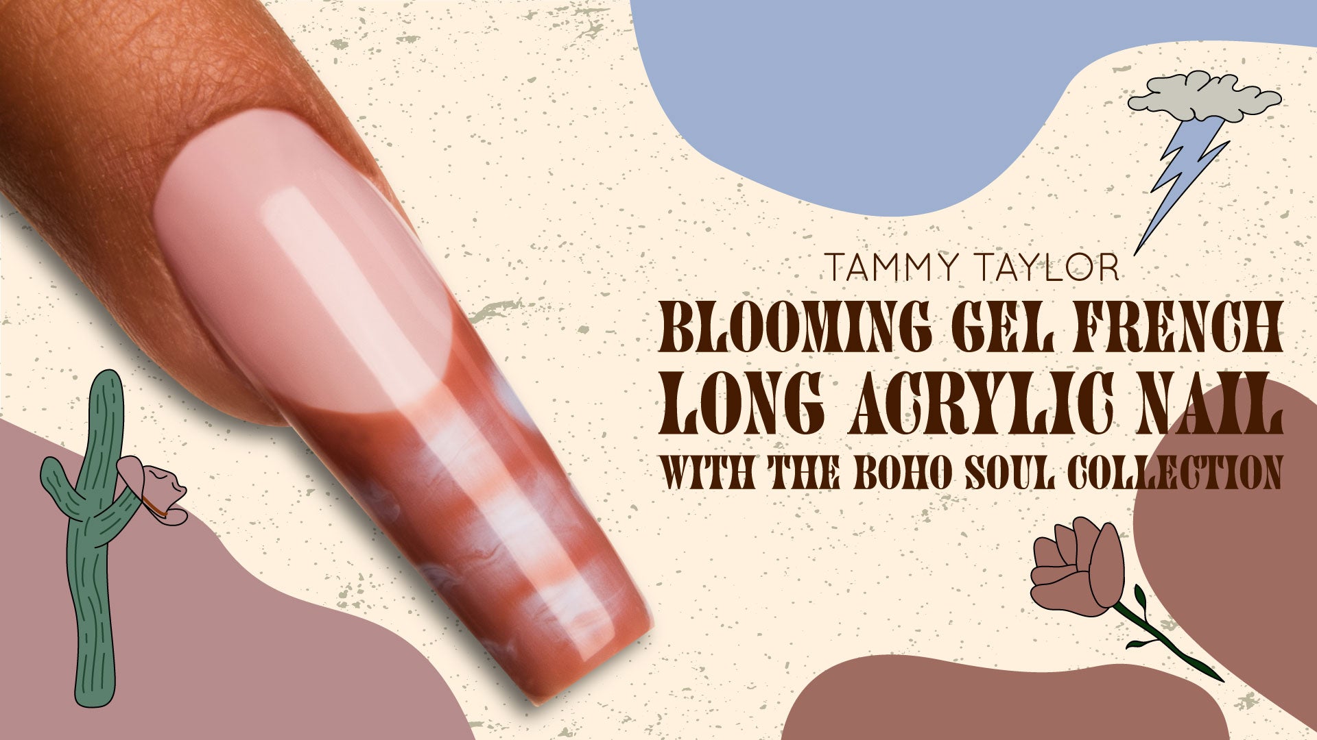 Blooming Gel French Long Acrylic Nail Bundle