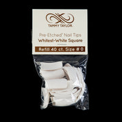 (Pre-Etched) Whitest White Square Tips *Refill Package*