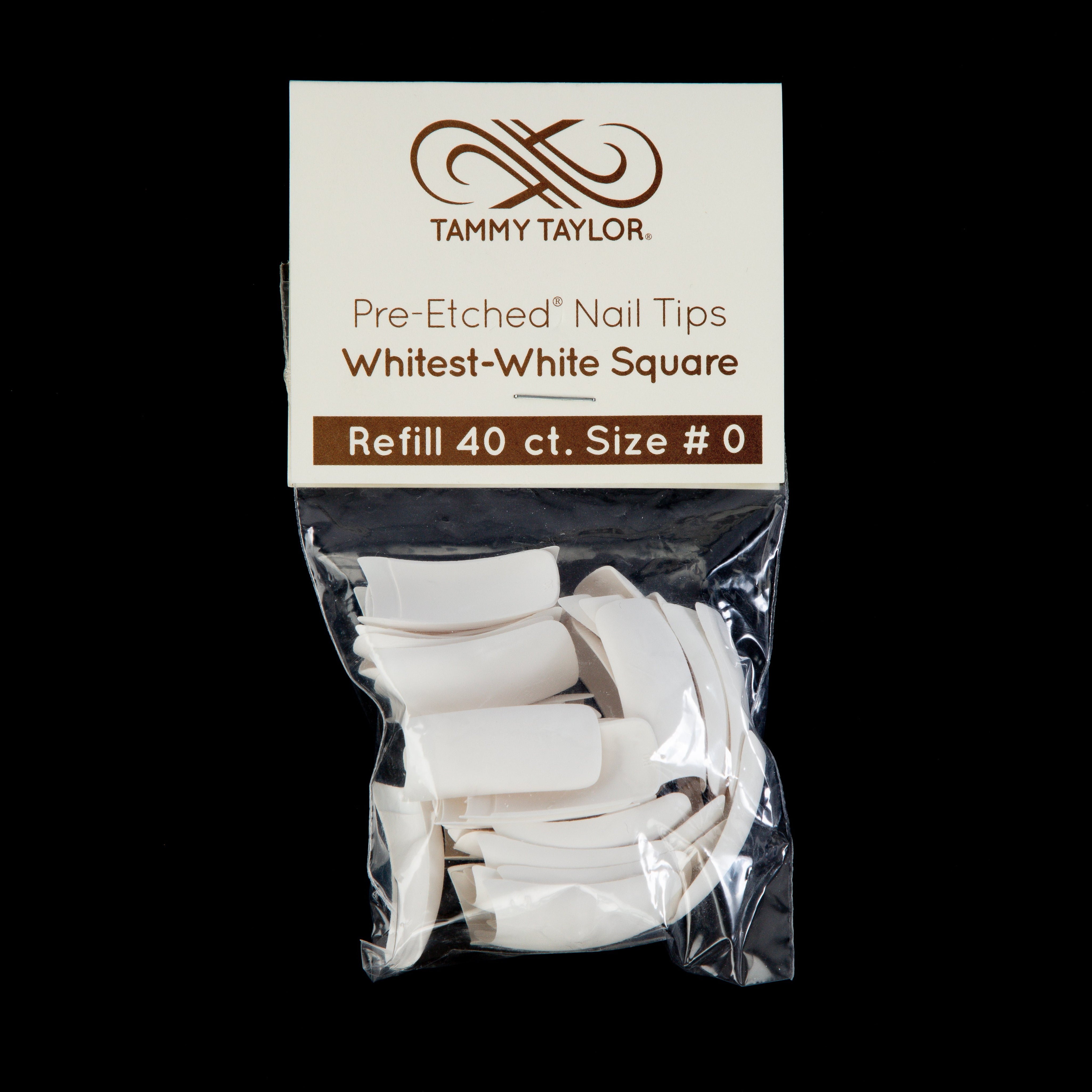 (Pre-Etched) Whitest White Square Tips *Refill Package*