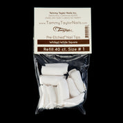 (Pre-Etched) Whitest White Square Tips *Refill Package*