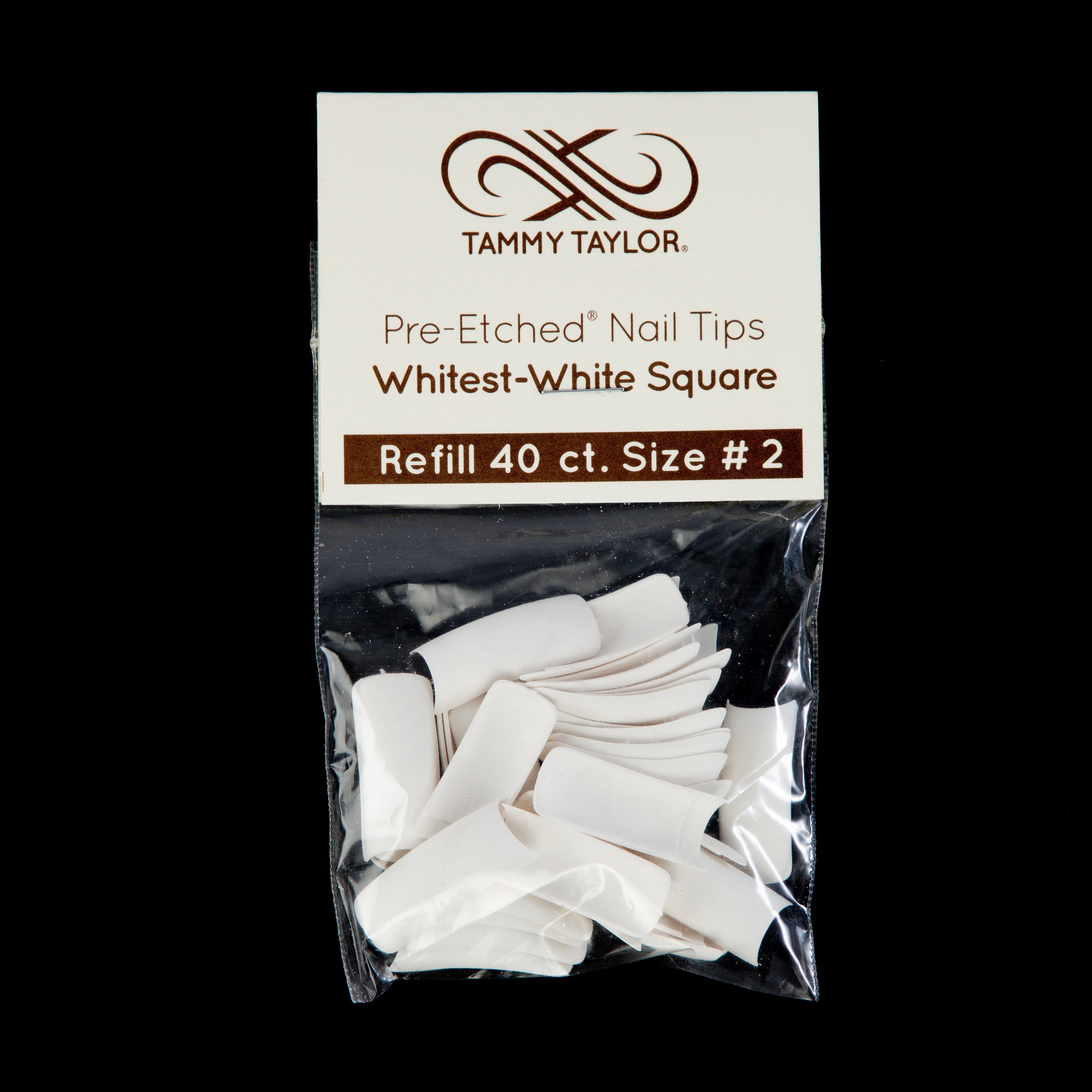 (Pre-Etched) Whitest White Square Tips *Refill Package*