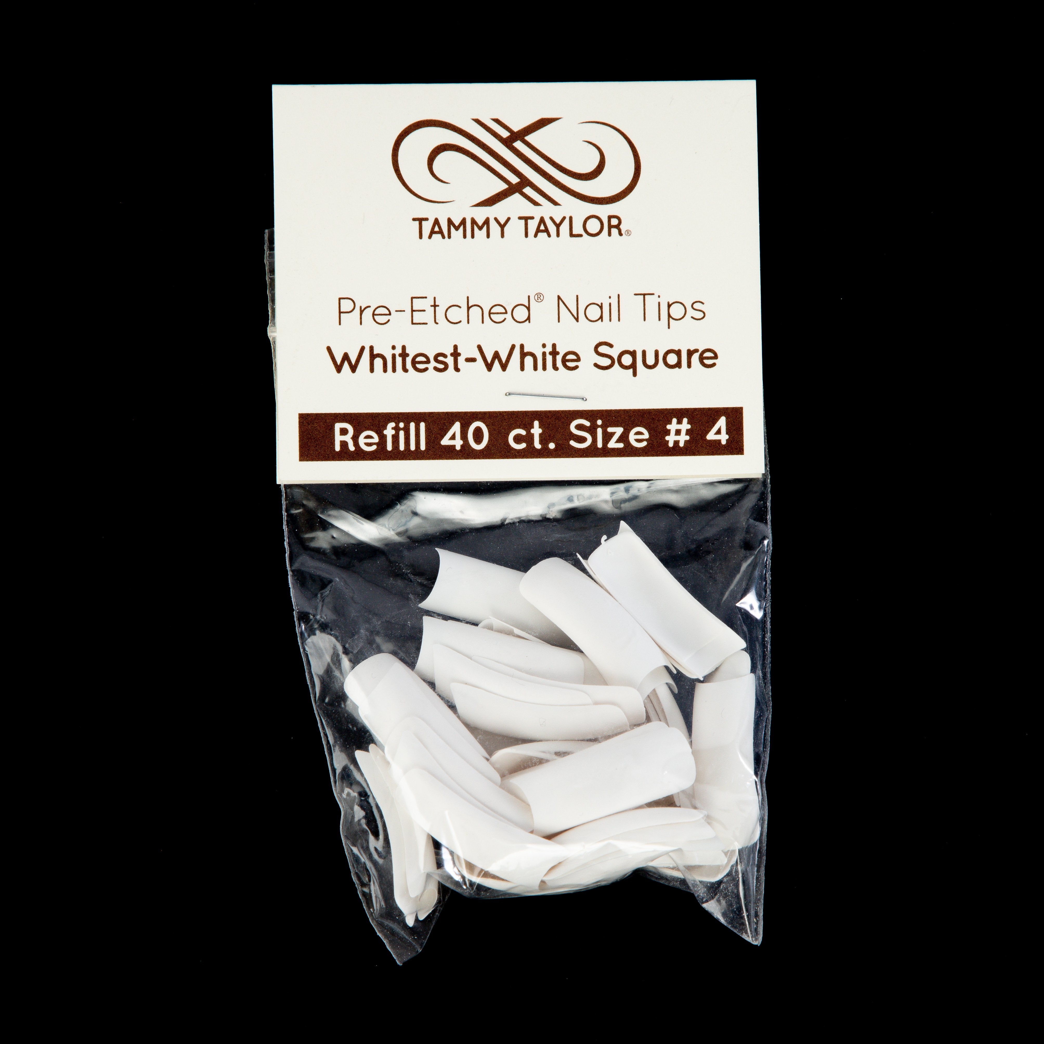 (Pre-Etched) Whitest White Square Tips *Refill Package*