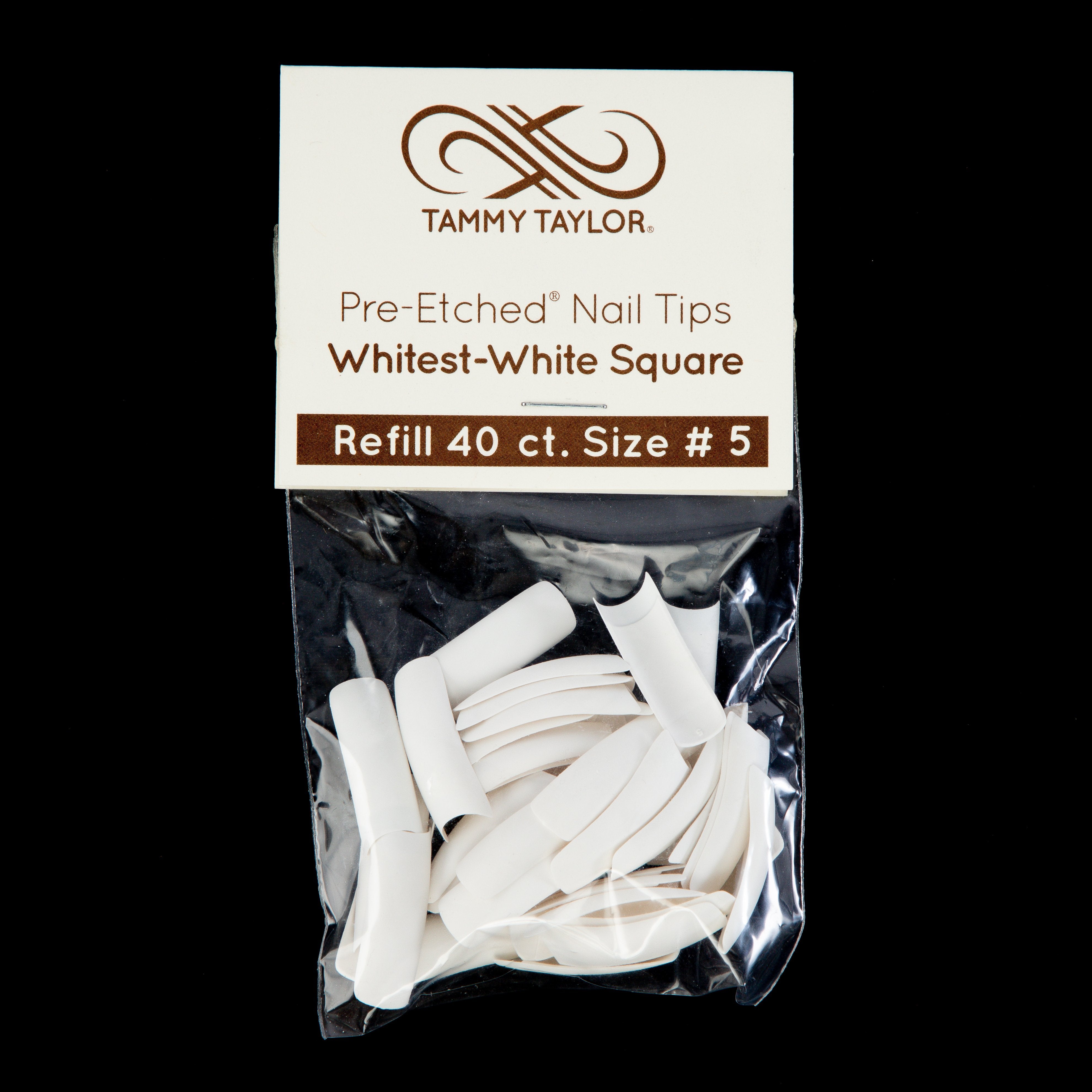 (Pre-Etched) Whitest White Square Tips *Refill Package*