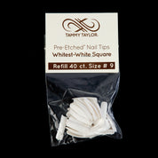 (Pre-Etched) Whitest White Square Tips *Refill Package*