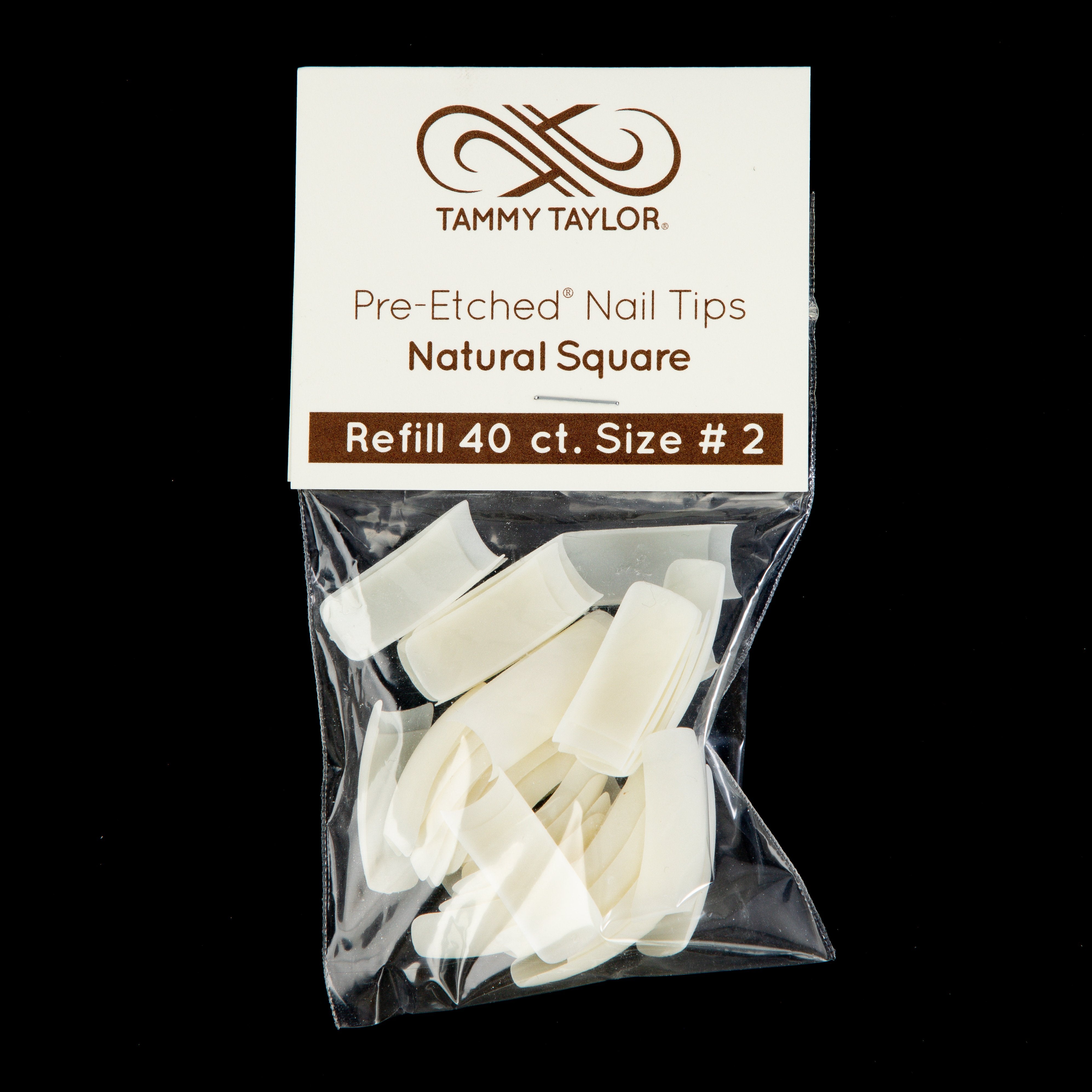 (Pre-Etched) Natural Square Tips *Refill Package*