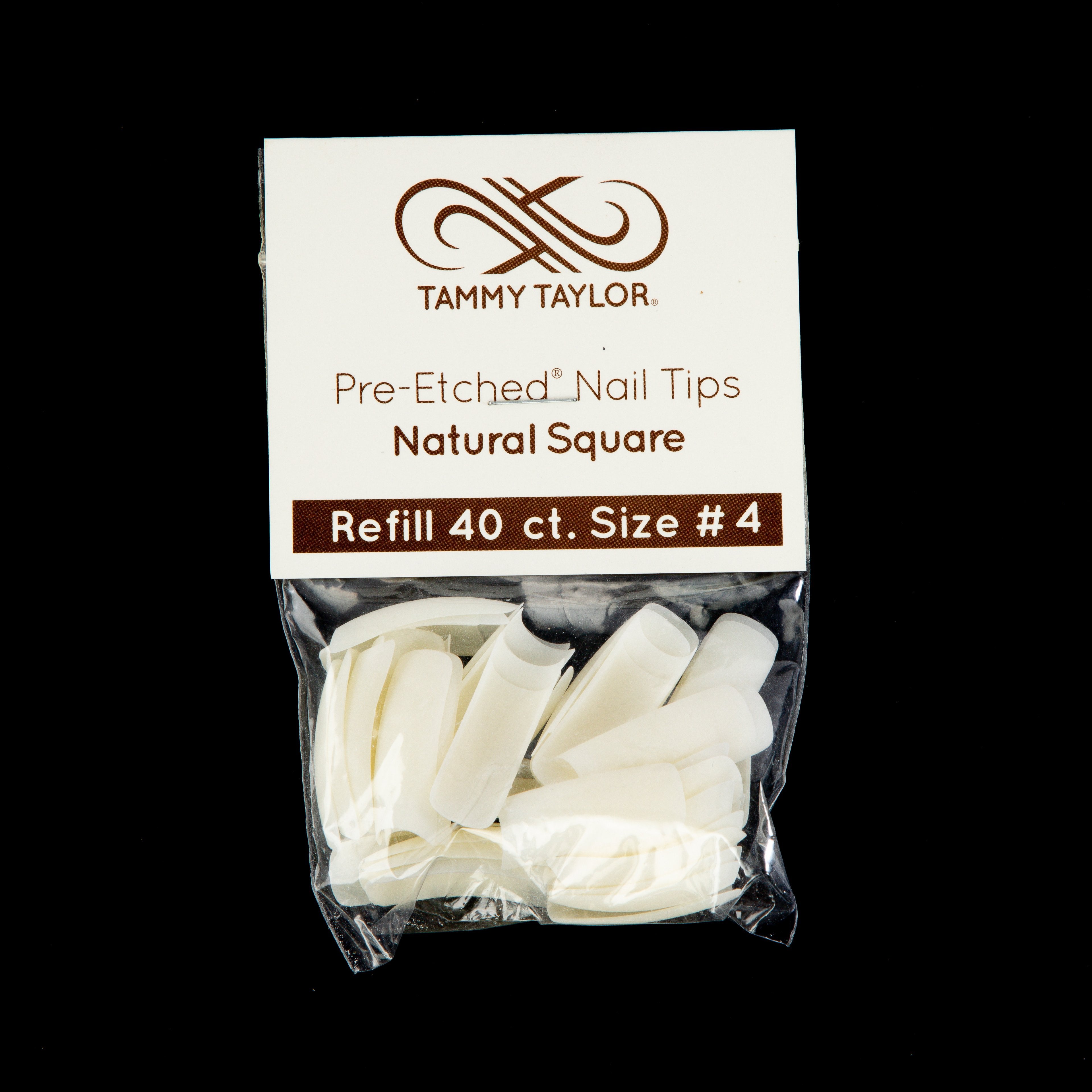 (Pre-Etched) Natural Square Tips *Refill Package*