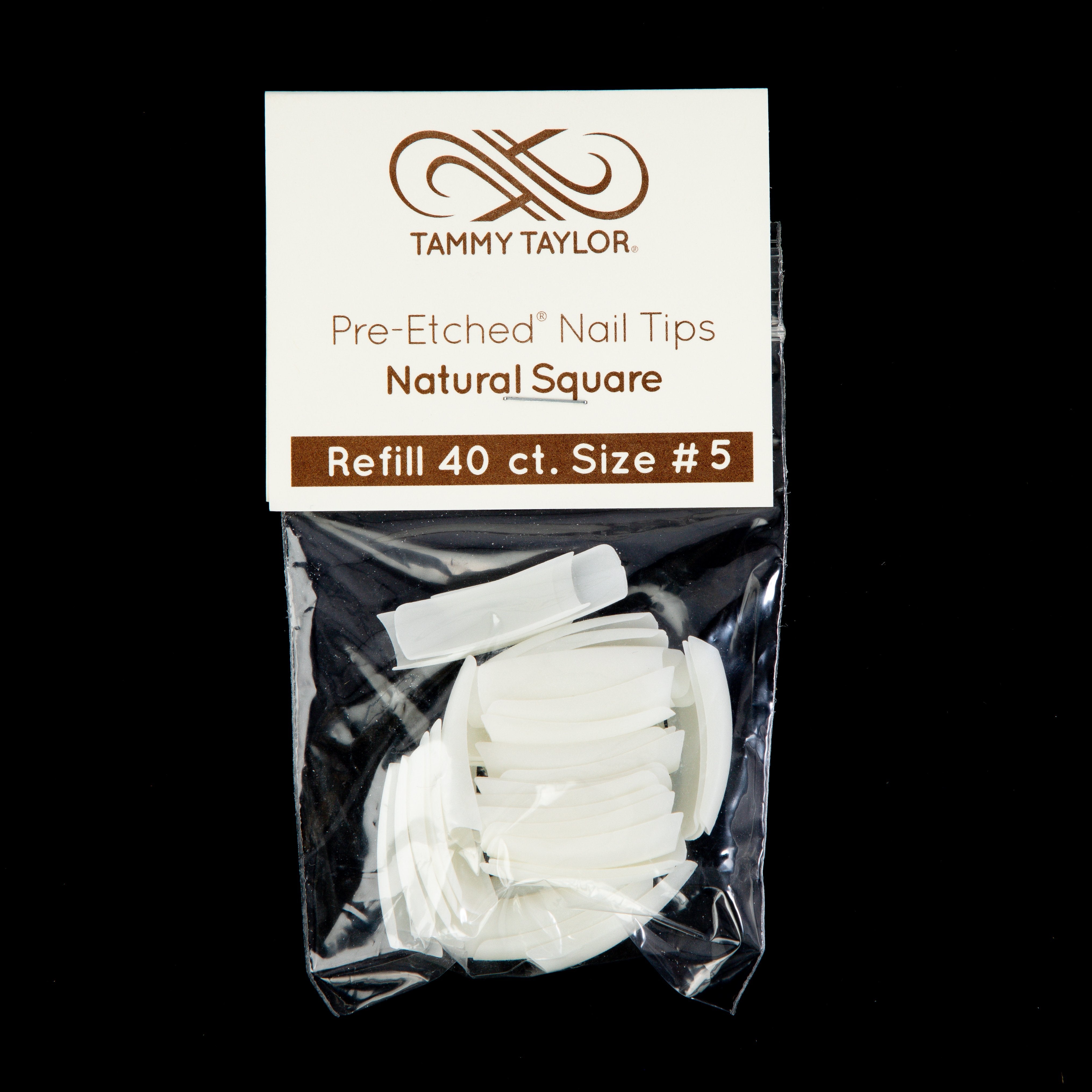 (Pre-Etched) Natural Square Tips *Refill Package*