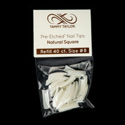 (Pre-Etched) Natural Square Tips *Refill Package*