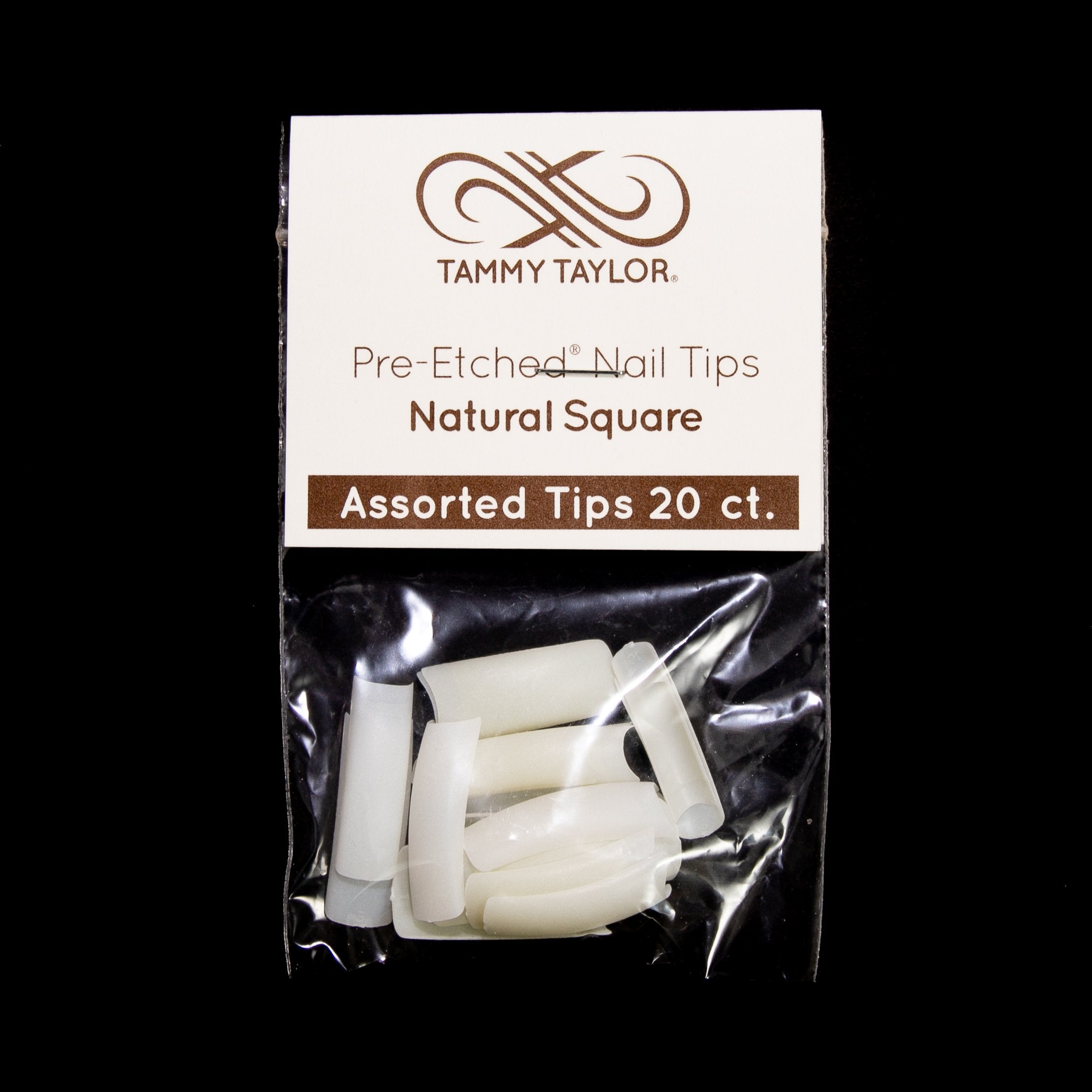 (Pre-Etched) Natural Square Tips
