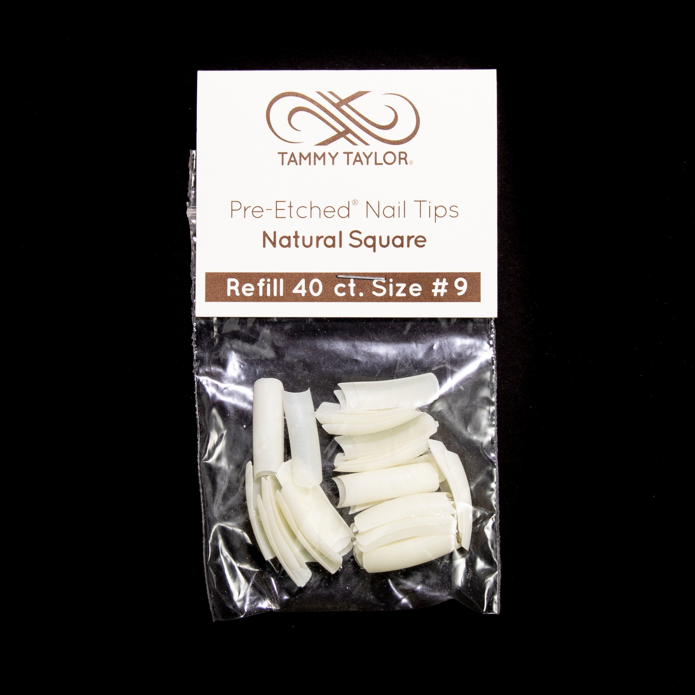 (Pre-Etched) Natural Square Tips *Refill Package*