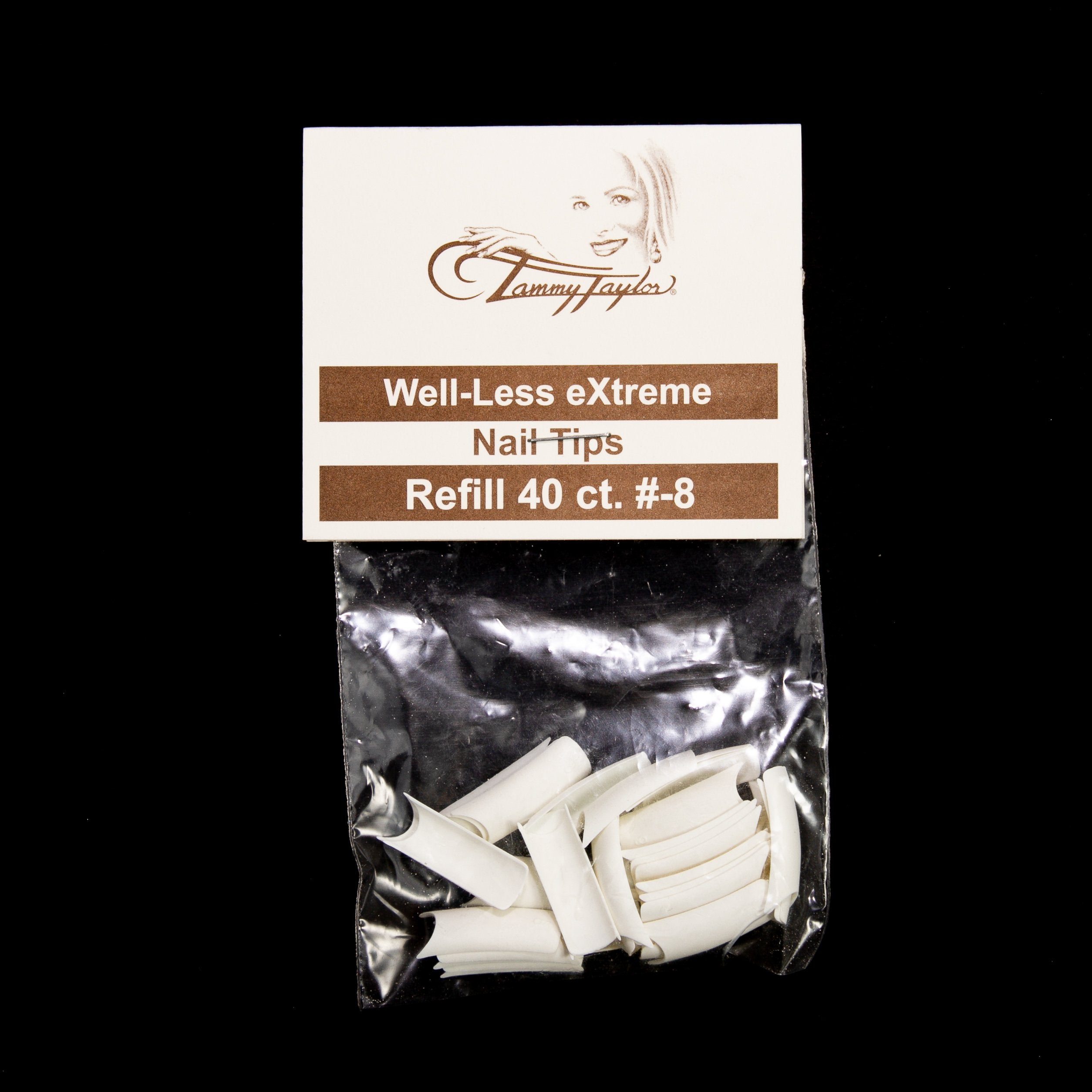 (Pre-Etched) Whitest White Well-Less Nail Tips *Refill Package*