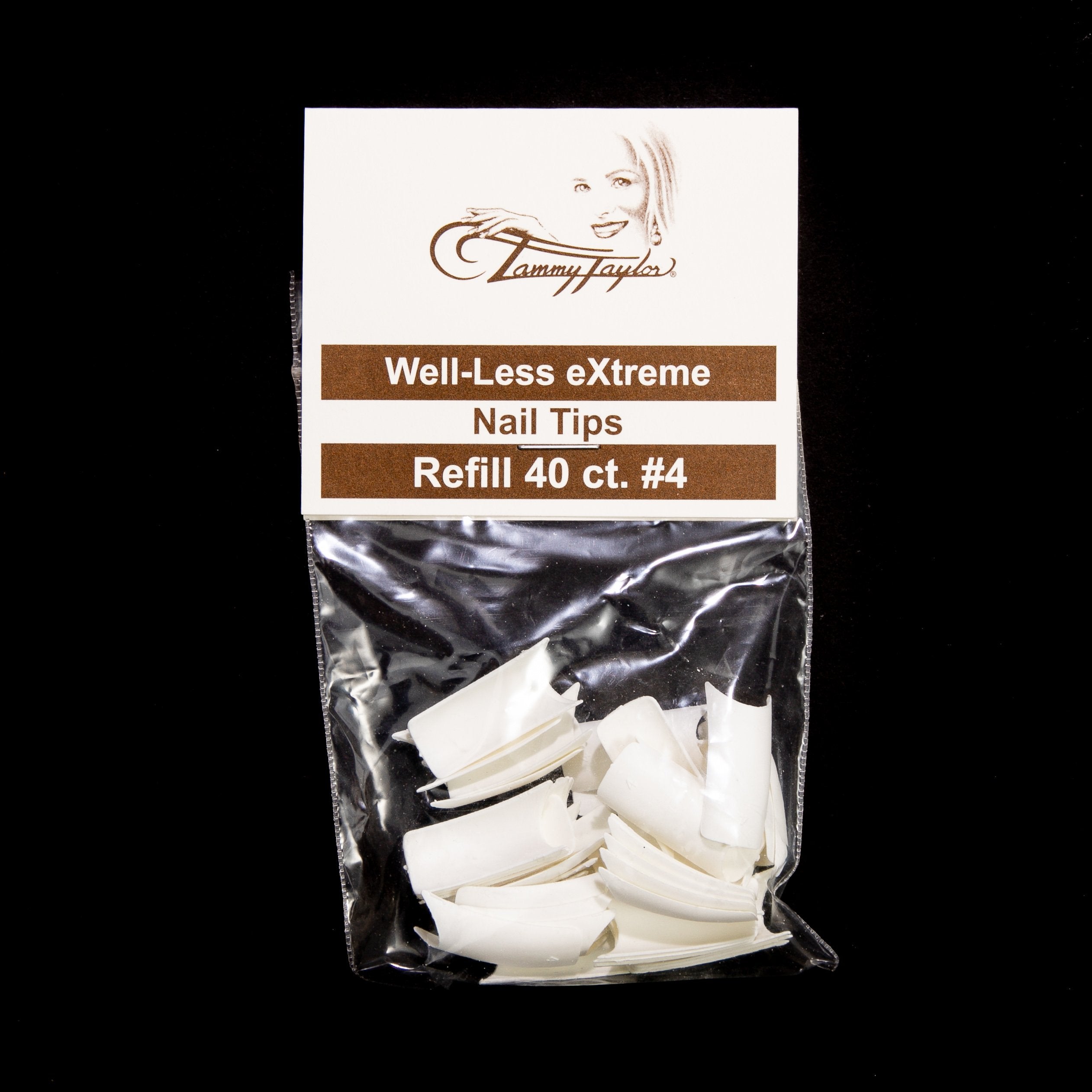 (Pre-Etched) Whitest White Well-Less Nail Tips *Refill Package*