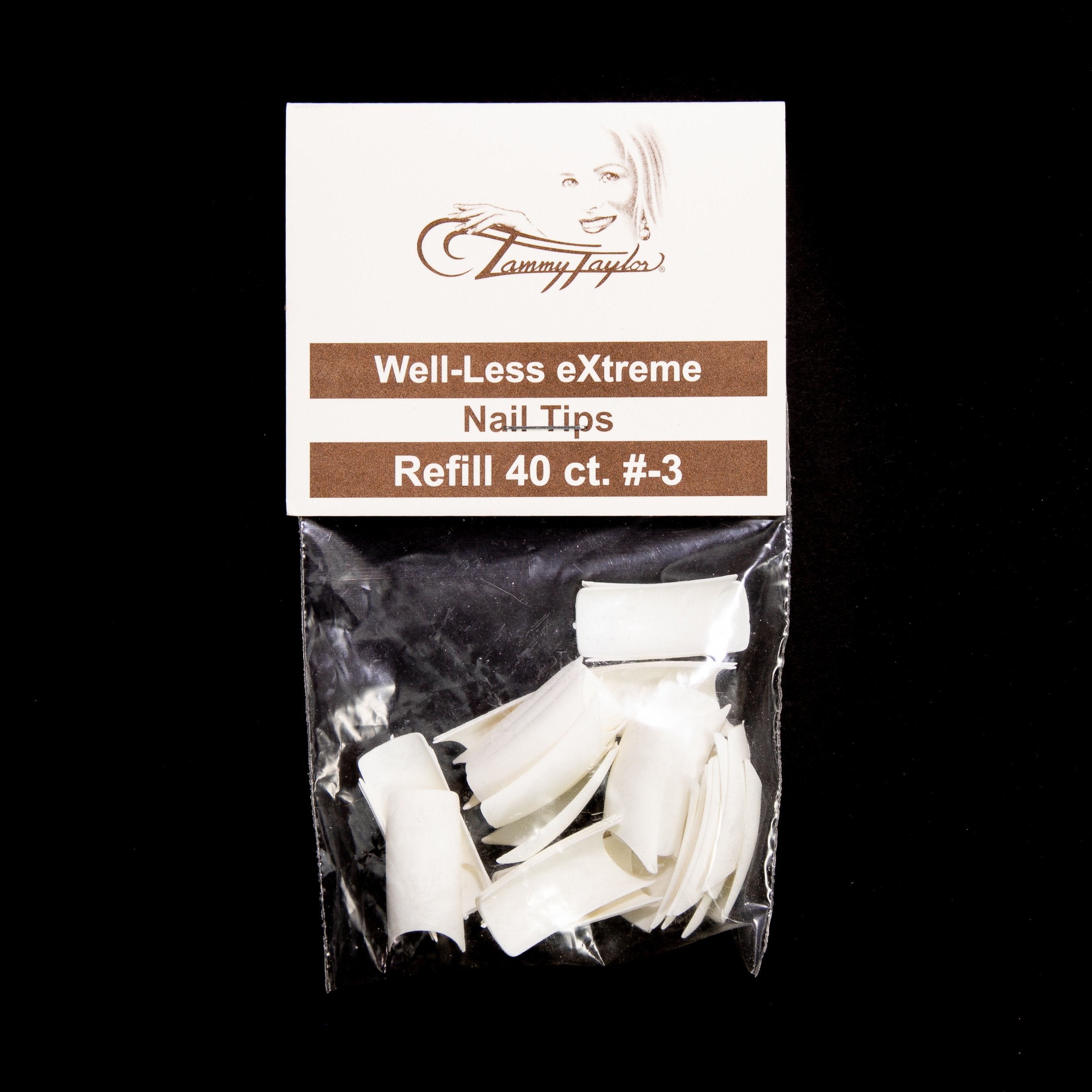 (Pre-Etched) Whitest White Well-Less Nail Tips *Refill Package*