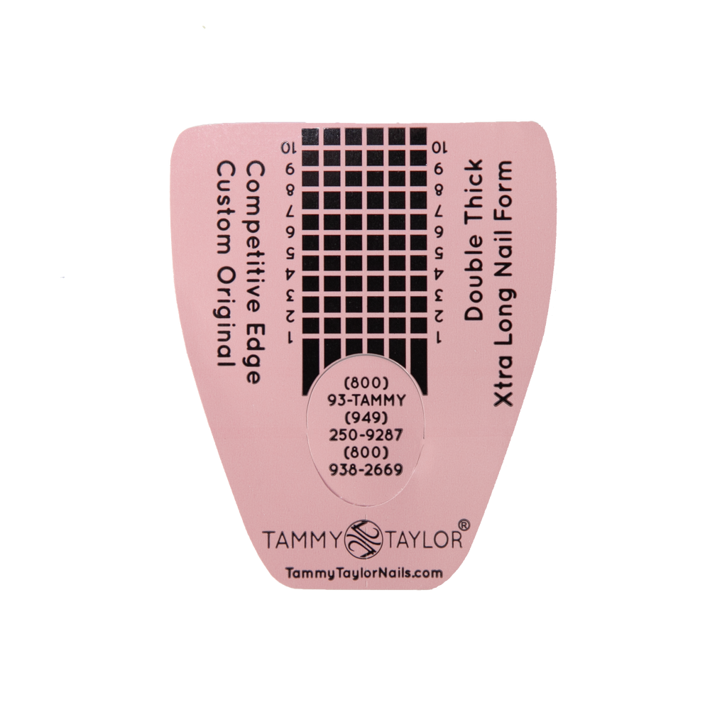 Pink Xtra Long Competitive Edge Double Thick Nail Forms
