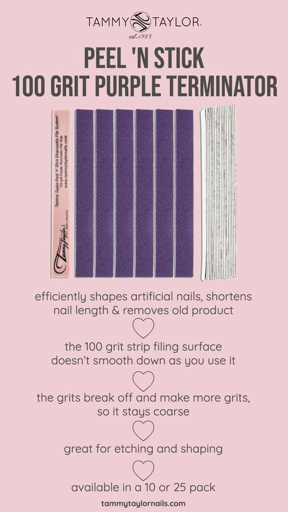 Peel 'N Stick 100 Grit Purple Terminator