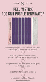 Peel 'N Stick 100 Grit Purple Terminator