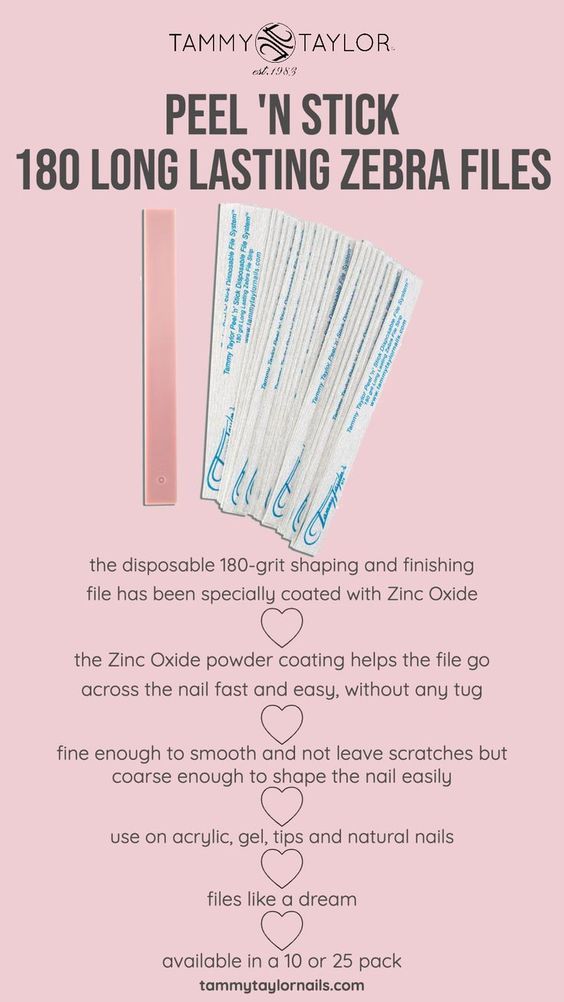 Peel 'n Stick 180 Long Lasting Zebra File