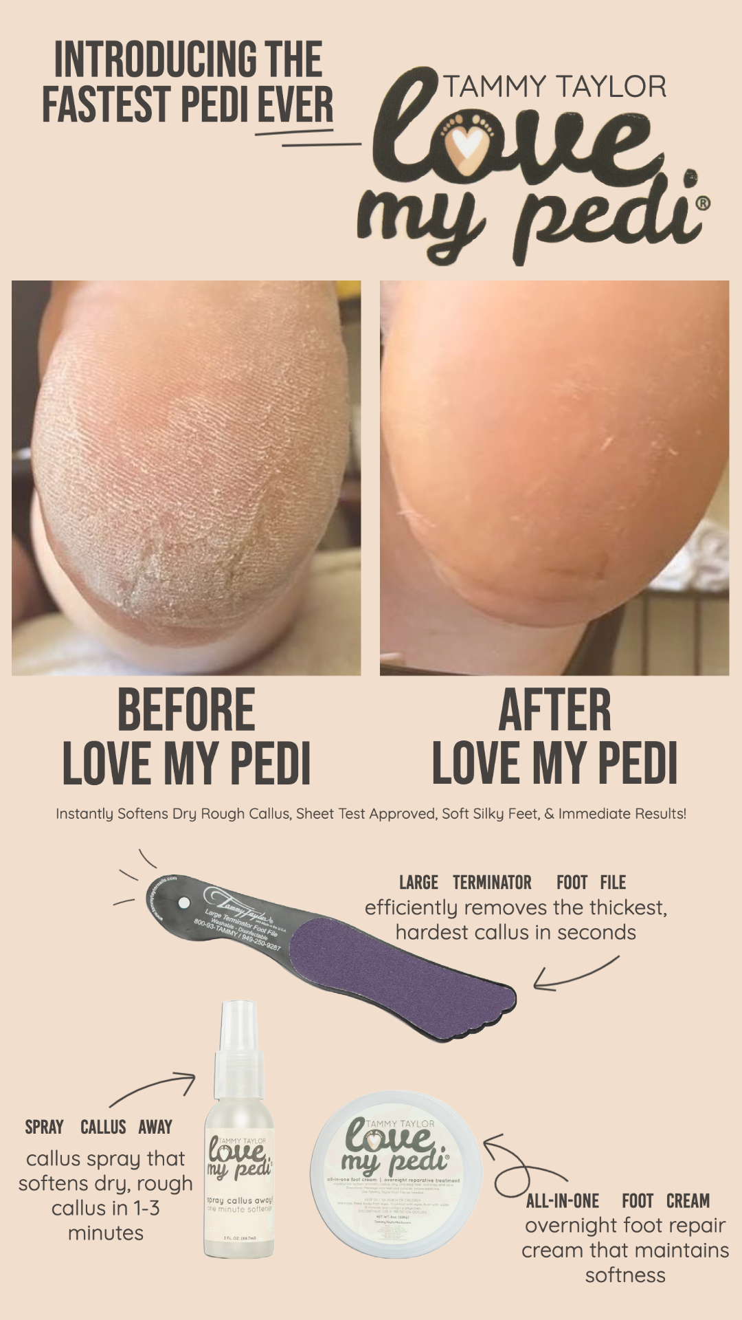Love My Pedi Spray Callus Away