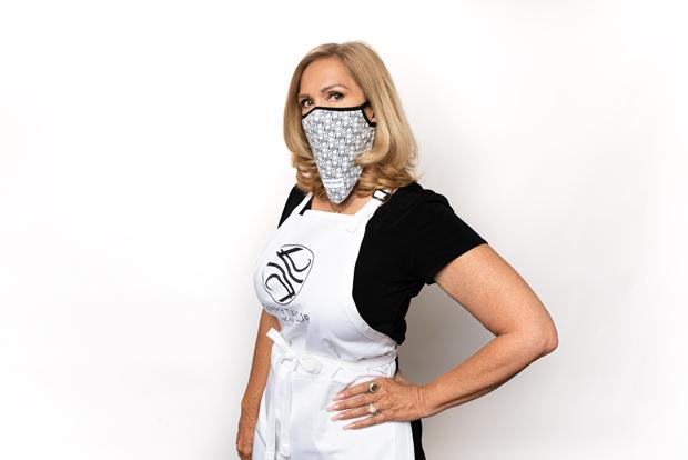 OG Pink and White Urbane Face Mask